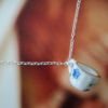 Forget me not tea cup necklace 1 tiny tea cup necklace hanging on a silver chain