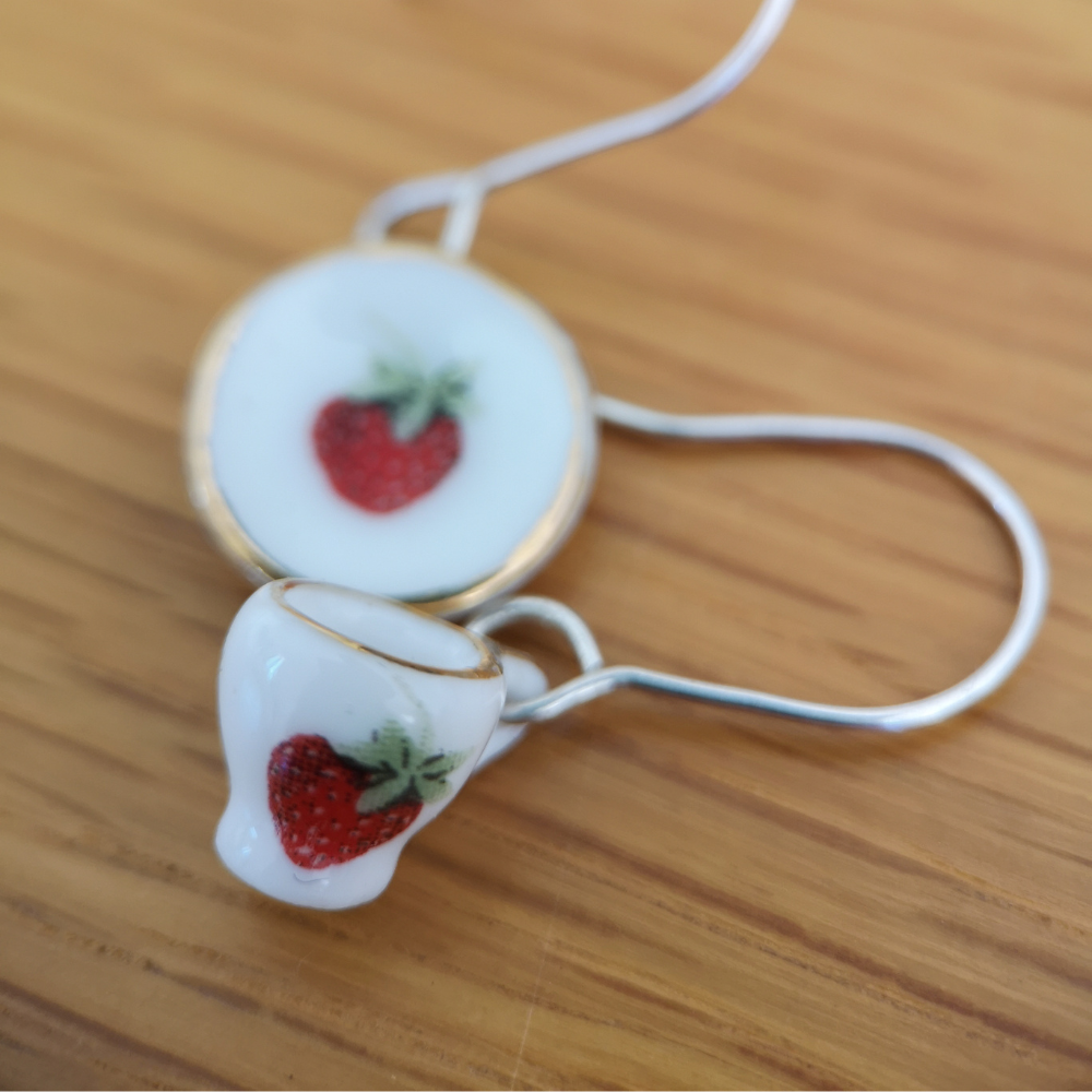 strawberry earrings