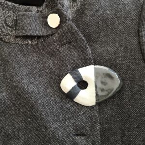 Monolith Ceramic Brooch