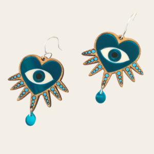 The Watching Heart Nazar earrings